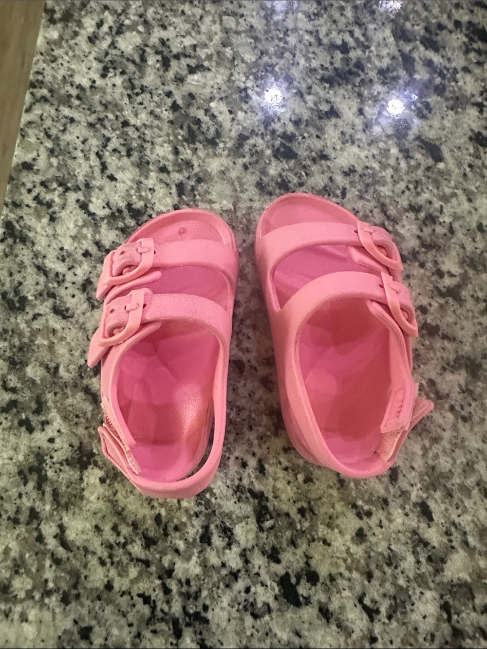 Kids Pink Adjustable Buckle Sandals - worn once perfect condition